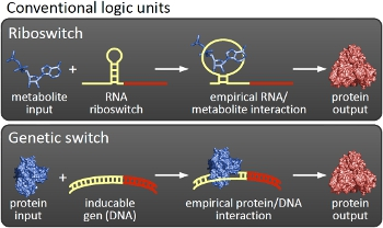 conventional switches using Proteins or Riboswitches